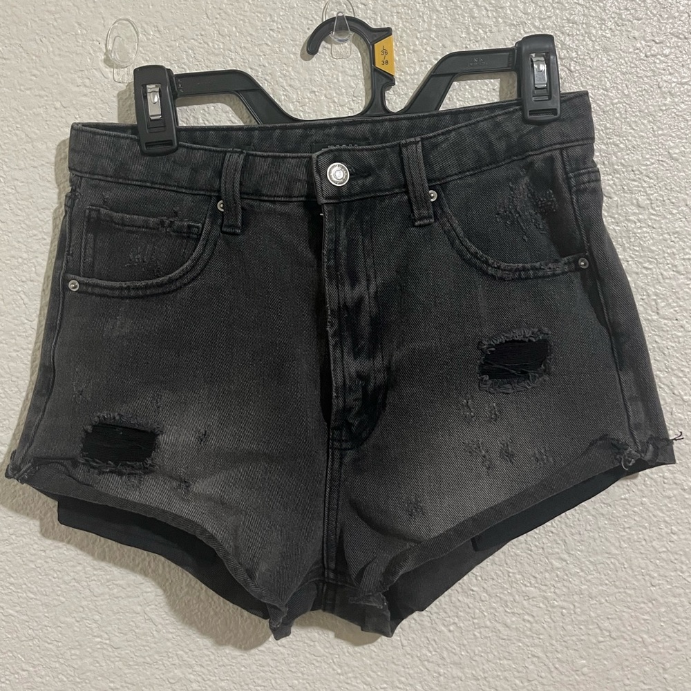 Wild Fable Black Distressed Jean Shorts